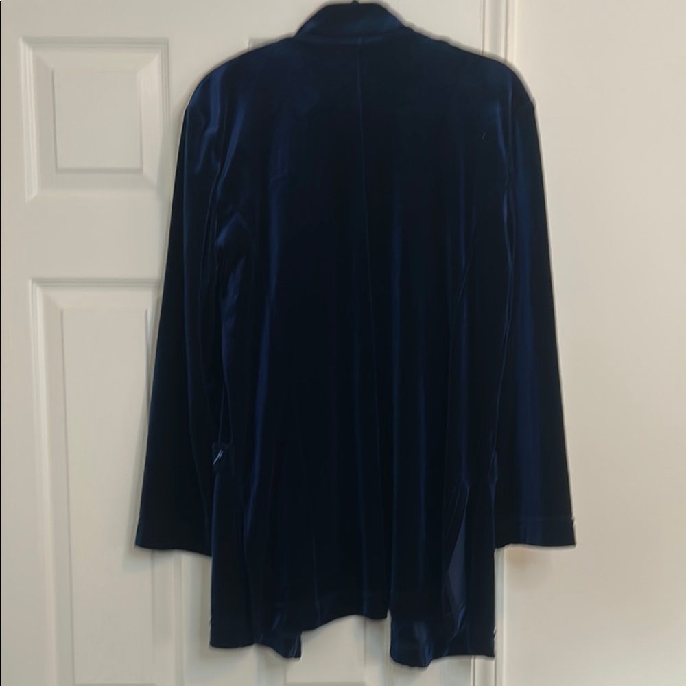 Coldwater Creek Blue Velvet Blazer - Picture 7 of 9